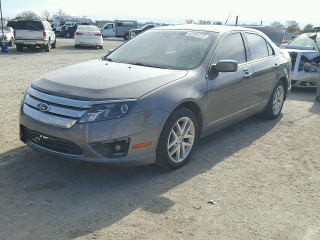 3FAHP0JG8BR245762 - 2011 FORD FUSION SEL GRAY photo 2