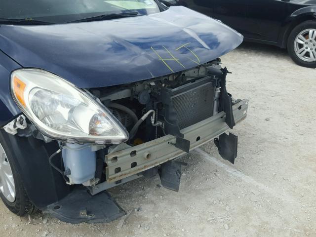 3N1CN7AP5EL862310 - 2014 NISSAN VERSA S BLUE photo 9