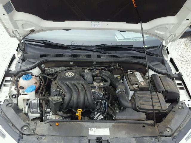 3VW2K7AJ5CM346692 - 2012 VOLKSWAGEN JETTA BASE WHITE photo 7
