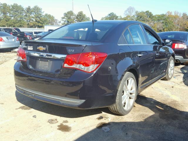 1G1PG5SB4E7287968 - 2014 CHEVROLET CRUZE LTZ BLACK photo 4