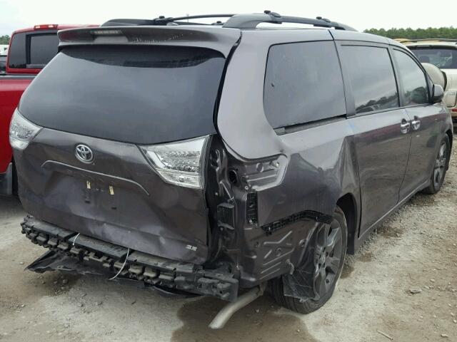 5TDXK3DC5FS649149 - 2015 TOYOTA SIENNA SPO GRAY photo 4