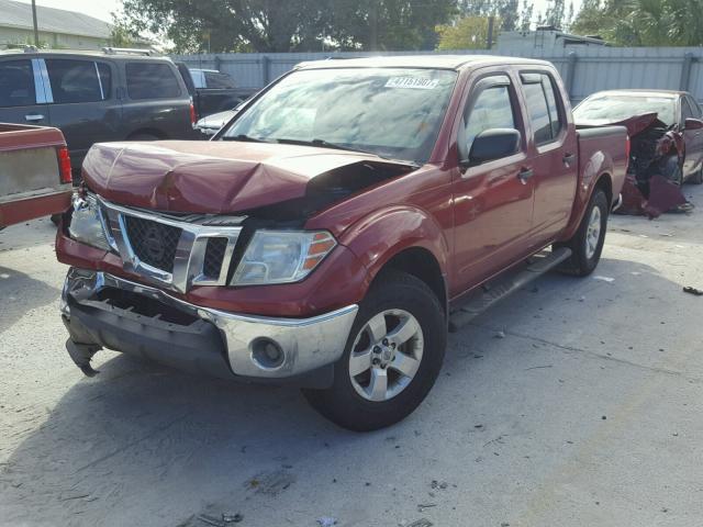 1N6AD0ER3AC424379 - 2010 NISSAN FRONTIER C RED photo 2