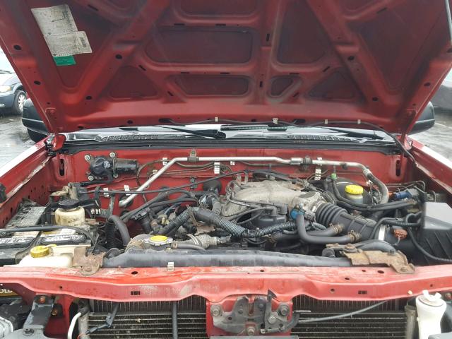 1N6ED27Y02C360434 - 2002 NISSAN FRONTIER C RED photo 7