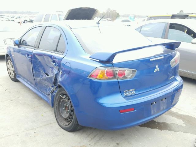 JA32U2FUXCU008542 - 2012 MITSUBISHI LANCER ES/ BLUE photo 3