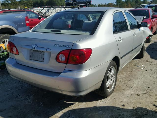 1NXBR32E54Z263085 - 2004 TOYOTA COROLLA SILVER photo 4