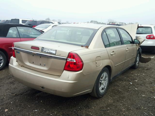 1G1ZS58F37F103162 - 2007 CHEVROLET MALIBU LS GOLD photo 4