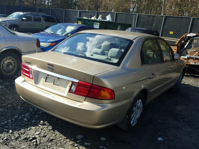 KNAGD126025162398 - 2002 KIA OPTIMA MAG TAN photo 4