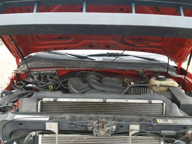 1FTWX31528EC97997 - 2008 FORD F350 SRW S RED photo 7