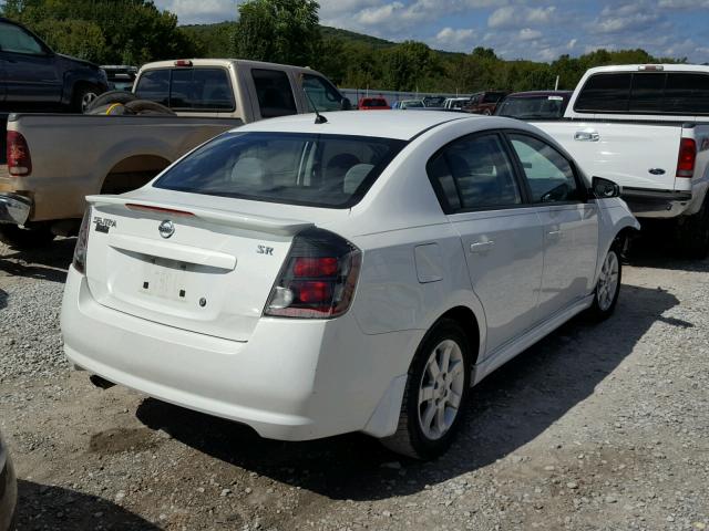 3N1AB6AP0CL624484 - 2012 NISSAN SENTRA 2.0 WHITE photo 4