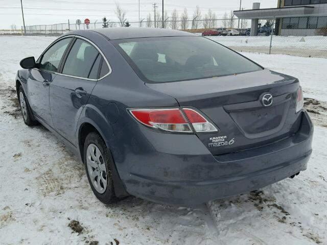 1YVHZ8BH4A5M20823 - 2010 MAZDA 6 GRAY photo 3