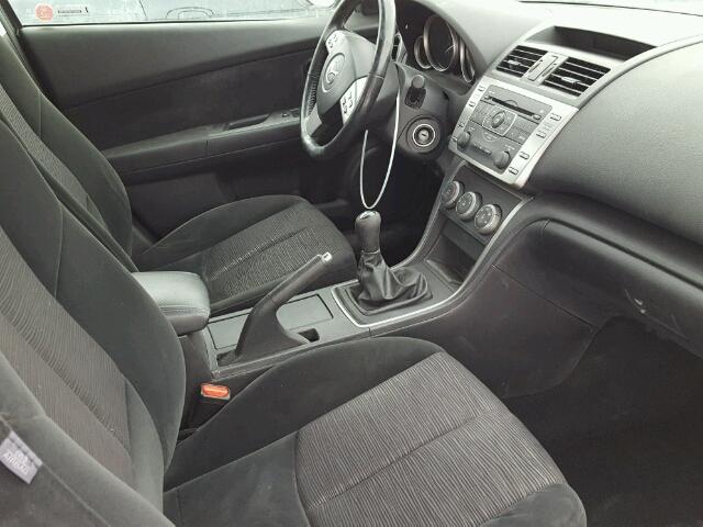 1YVHZ8BH4A5M20823 - 2010 MAZDA 6 GRAY photo 5