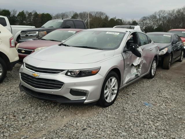 1G1ZE5ST0HF217465 - 2017 CHEVROLET MALIBU LT SILVER photo 2