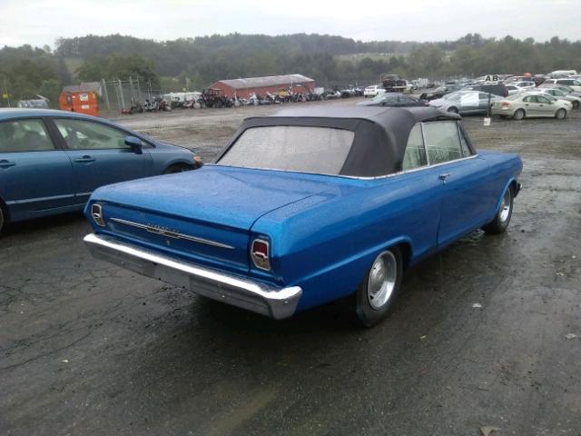 30467W109464 - 1963 CHEVROLET NOVA BLUE photo 4