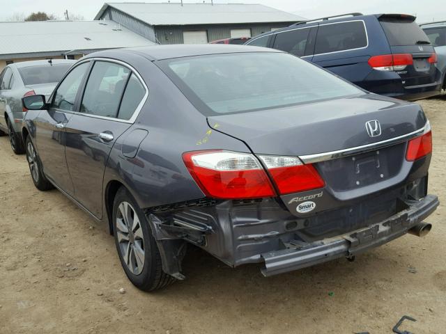 1HGCR2F32FA140894 - 2015 HONDA ACCORD LX GRAY photo 3