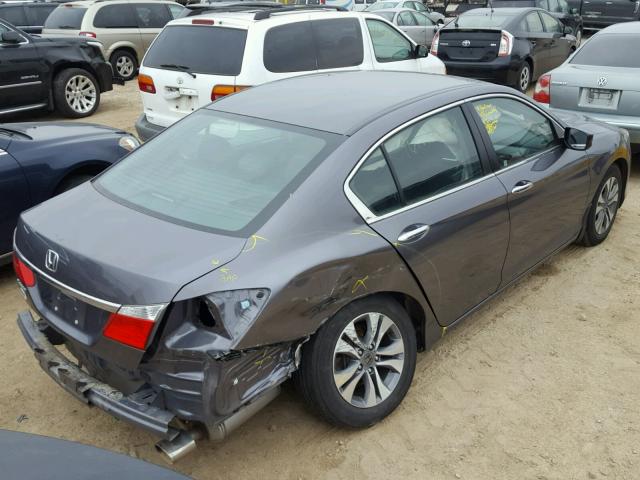 1HGCR2F32FA140894 - 2015 HONDA ACCORD LX GRAY photo 4