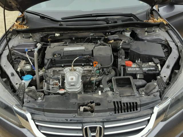 1HGCR2F32FA140894 - 2015 HONDA ACCORD LX GRAY photo 7