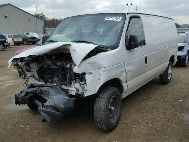 1FTNE14W08DB37293 - 2008 FORD ECONOLINE WHITE photo 2