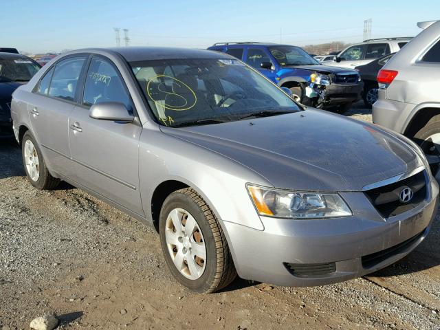 5NPET46C28H399479 - 2008 HYUNDAI SONATA GLS GRAY photo 1