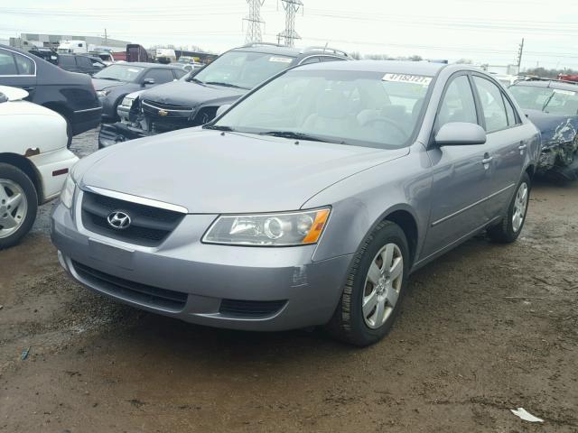 5NPET46C28H399479 - 2008 HYUNDAI SONATA GLS GRAY photo 2