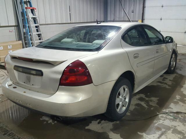 2G2WP582981153330 - 2008 PONTIAC GRAND PRIX BEIGE photo 4