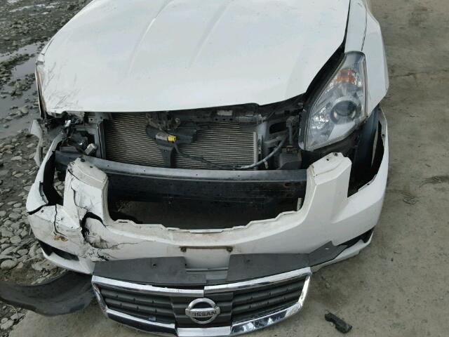 1N4BA41E88C833441 - 2008 NISSAN MAXIMA SE WHITE photo 9