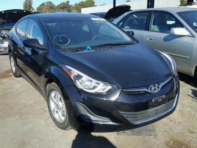 5NPDH4AE4FH624326 - 2015 HYUNDAI ELANTRA SE BLACK photo 1