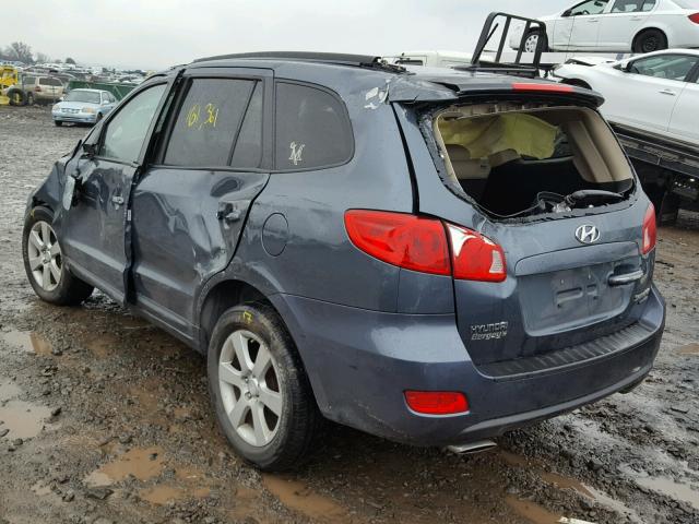 5NMSH73E08H178763 - 2008 HYUNDAI SANTA FE S 蓝色 照片 3