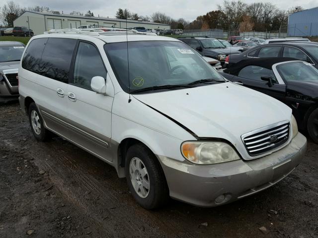 KNDUP131236345930 - 2003 KIA SEDONA EX WHITE photo 1