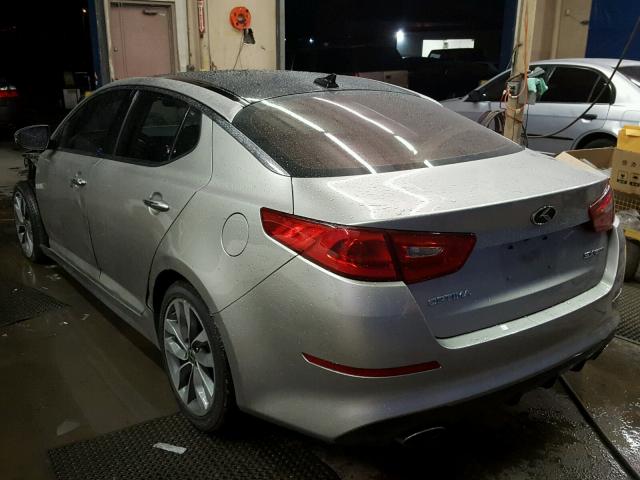 5XXGR4A65FG385304 - 2015 KIA OPTIMA SX GREEN photo 3