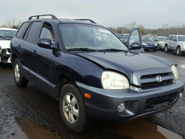 KM8SC73DX5U884595 - 2005 HYUNDAI SANTA FE G BLUE photo 1