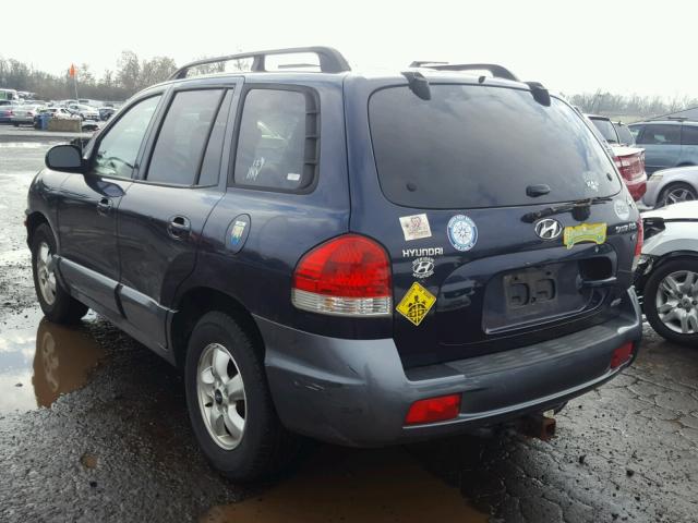 KM8SC73DX5U884595 - 2005 HYUNDAI SANTA FE G BLUE photo 3