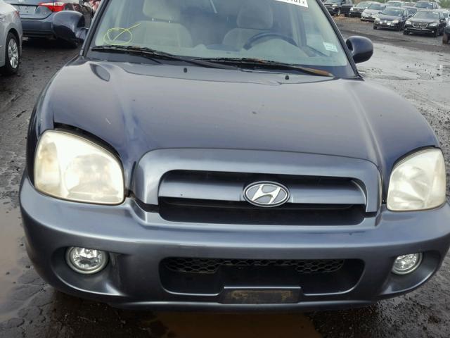 KM8SC73DX5U884595 - 2005 HYUNDAI SANTA FE G BLUE photo 9