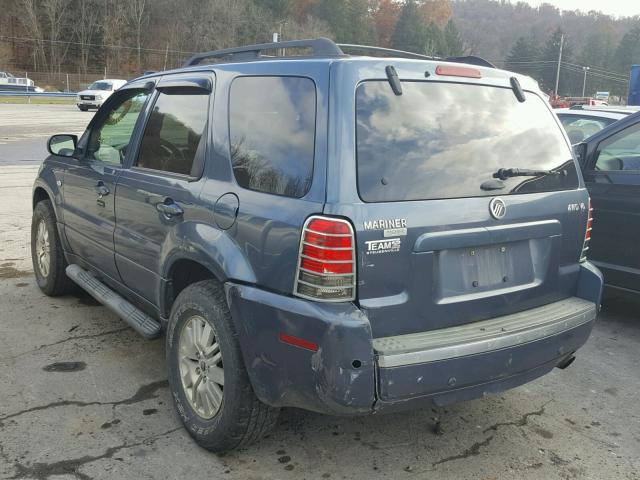 4M2CU57135DJ27168 - 2005 MERCURY MARINER BLUE photo 3