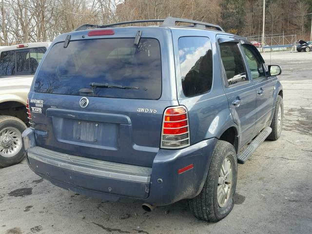 4M2CU57135DJ27168 - 2005 MERCURY MARINER BLUE photo 4