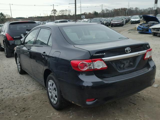 2T1BU4EEXBC741774 - 2011 TOYOTA COROLLA BA BLACK photo 3