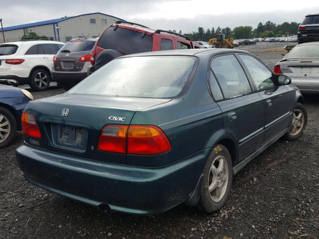 2HGEJ6617YH588509 - 2000 HONDA CIVIC BASE GREEN photo 4