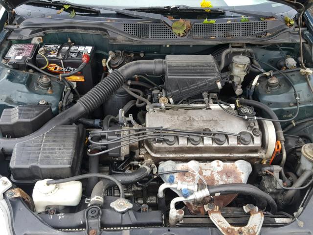 2HGEJ6617YH588509 - 2000 HONDA CIVIC BASE GREEN photo 7