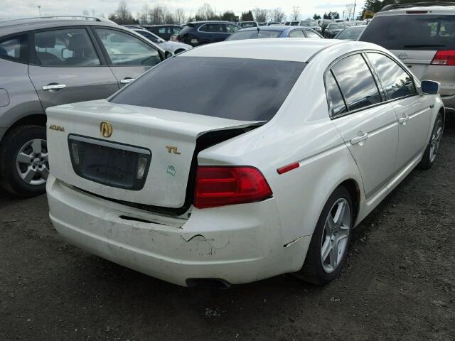 19UUA66214A800706 - 2004 ACURA TL WHITE photo 4