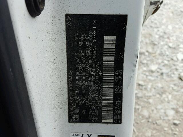 JTLKT324664069587 - 2006 TOYOTA SCION XB Ақ фото 10