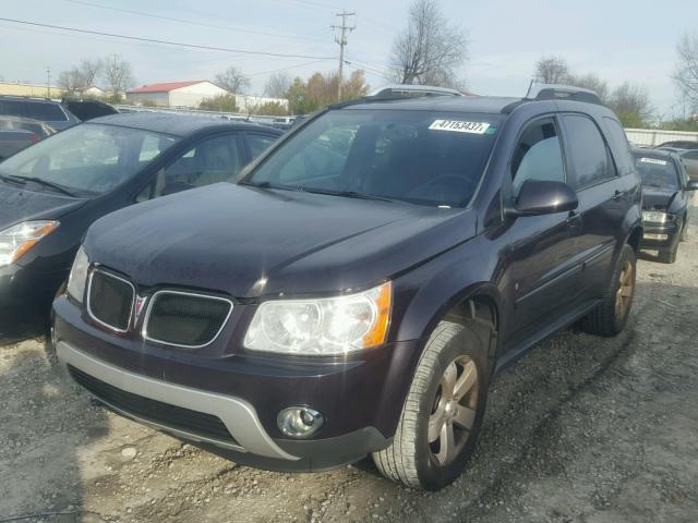 2CKDL73F776043178 - 2007 PONTIAC TORRENT BURGUNDY photo 2