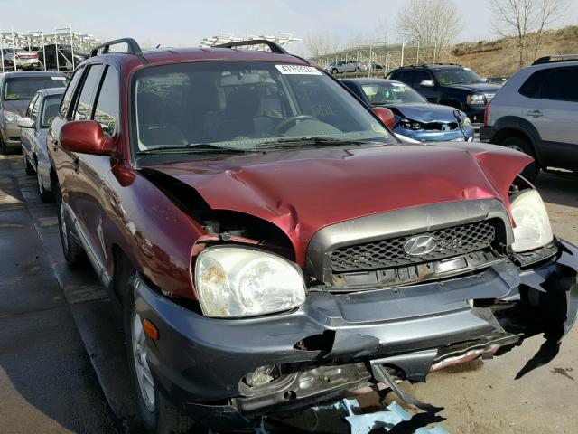 KM8SC73D54U840597 - 2004 HYUNDAI SANTA FE G RED photo 1