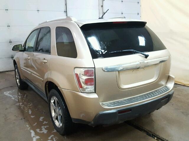 2CNDL73F976118448 - 2007 CHEVROLET EQUINOX LT GOLD photo 3