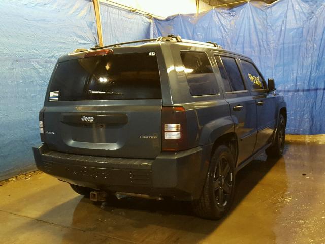 1J8FF48W97D285267 - 2007 JEEP PATRIOT LI BLUE photo 4