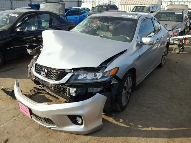 1HGCT1B85DA000493 - 2013 HONDA ACCORD EXL SILVER photo 2