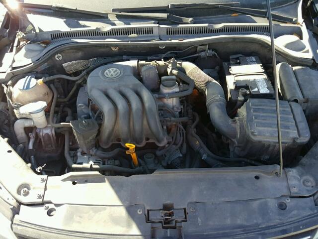 3VW2K7AJ7DM384216 - 2013 VOLKSWAGEN JETTA BASE BLACK photo 7