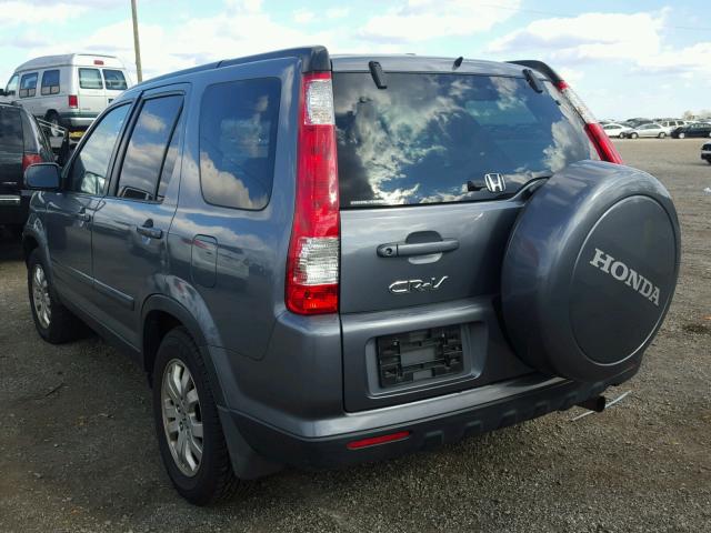 SHSRD789X5U317356 - 2005 HONDA CR-V SE GRAY photo 3