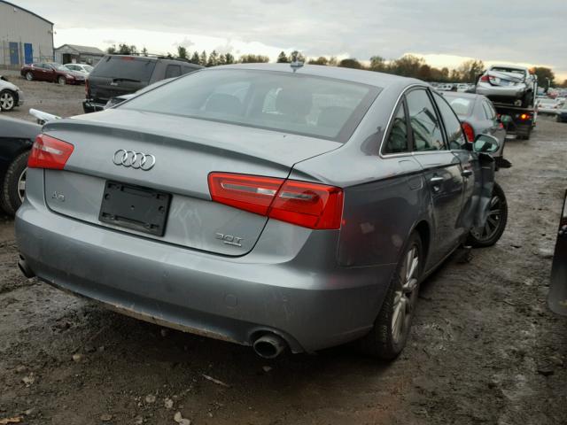 WAUGGAFC5DN127950 - 2013 AUDI A6 PREMIUM GRAY photo 4