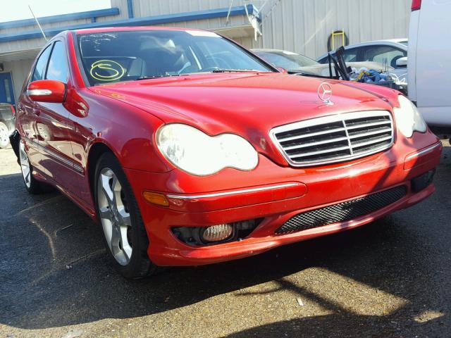 WDBRF52H67F879872 - 2007 MERCEDES-BENZ C 230 RED photo 1