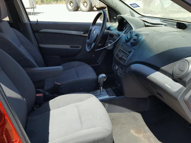 KL1TD5DE1AB108712 - 2010 CHEVROLET AVEO LS GRAY photo 5