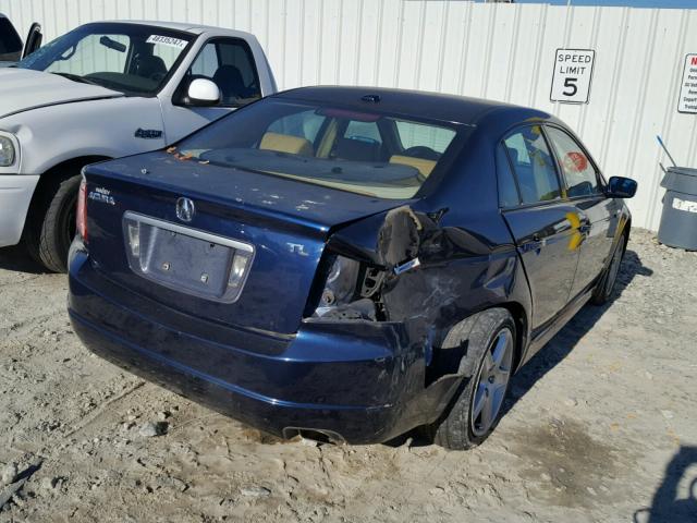 19UUA66265A036644 - 2005 ACURA TL BLUE photo 4